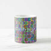 Groovy Psychedelic Hippie-Stil Thunder_Cove Kaffeetasse (Mittel)