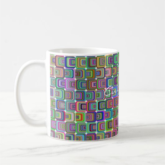 Groovy Psychedelic Hippie-Stil Thunder_Cove Kaffeetasse (Links)