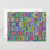 Groovy Psychedelic Hippie-Stil Thunder_Cove Postkarte (Vorne/Hinten)