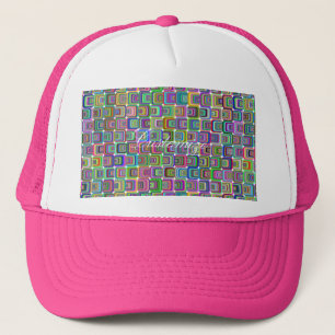 Groovy Psychedelic Hippie-Stil Thunder_Cove Truckerkappe