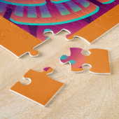 Groovy Psychedelic Mandala Design Puzzle (Seite)