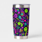 Groovy Psychedelic Smiley Face Becher - Retro 70er (Links)