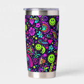 Groovy Psychedelic Smiley Face Becher - Retro 70er (Rechts)