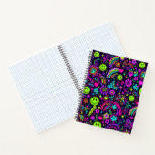 Groovy Psychedelic Smiley Face Notebook - Retro 70 Notizblock (Innenseite)