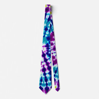 Groovy Psychedelic Spiral Gefärbte Krawatte Batik