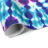 Groovy Psychedelic Spiral Gefärbte Krawatte Batik  Geschenkpapier (Rolleneckpunkt)