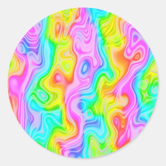 Groovy Psychedelic Stickers (Vorderseite)