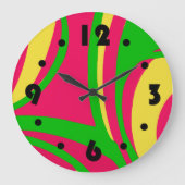 Groovy Psychedelic Wall Uhr (Vorderseite)