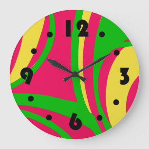 Groovy Psychedelic Wall Uhr