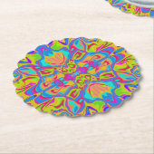 Groovy psychedelische Symmetrie Untersetzer (angewinkelt)