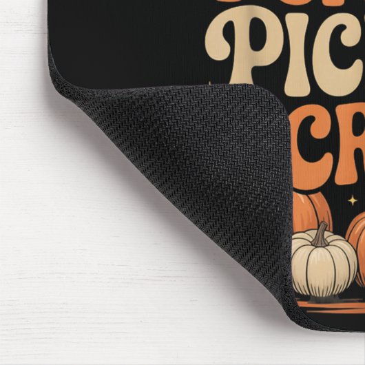 Groovy Pumpkin Cking Crew Matching Family Autumn F Mousepad (Ecke)