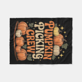 Groovy Pumpkin Cking Crew passt Familienherbst F Fleecedecke (Vorderseite (Horizontal))