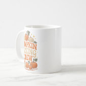 Groovy Pumpkin Cking Crew passt Familienherbst F Kaffeetasse (Vorderseite Links)