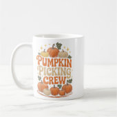 Groovy Pumpkin Cking Crew passt Familienherbst F Kaffeetasse (Links)