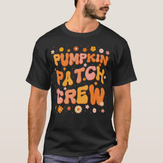 Groovy Pumpkin Patch Crew Erntedank Herbst T-Shirt