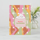 Groovy Pumpkin Spice Campfire Tasse Karte (Stehend Vorderseite)