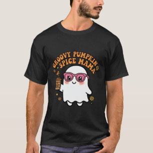 Groovy Pumpkin Spice Mama Geist - Lustiges Retro H T-Shirt