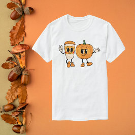 Groovy Pumpkin und Latte T-Shirt