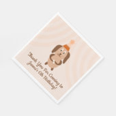 Groovy Puppy Birthday Party Serviette (Ecke)