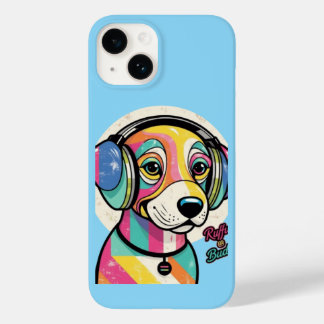 Groovy Puppy: Eine farbenfrohe Kanine Case-Mate iPhone 14 Hülle