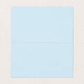 Groovy Puppy Food Tent for Birthday Party Blue Visitenkarten (Innenseite Aufgefaltet)