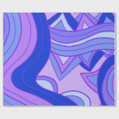 Groovy Purples Geschenkpapier (Flach)