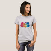 Groovy Quote Happy Retro T-Shirt (Vorne ganz)