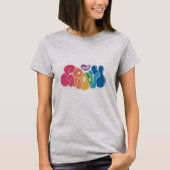 Groovy Quote Happy Retro T-Shirt (Vorderseite)