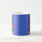 Groovy Rain Retro Style Kaffeetasse (Mittel)