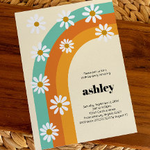 Groovy Rainbow 1970s Boho Daisy Birthday Party