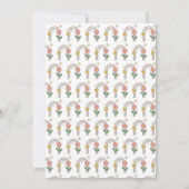 Groovy Rainbow | 2. Geburtstag Einladung (Rückseite)