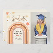 Groovy Rainbow Abschluss Ankündigung (Vorne/Hinten)