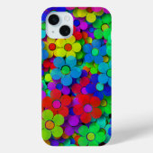 Groovy Rainbow Blume Case-Mate iPhone Hülle (Rückseite)