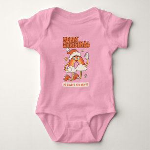 Groovy Rainbow Christmas - Sei hell und fröhlich Baby Strampler