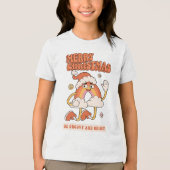 Groovy Rainbow Christmas - Sei hell und fröhlich Tri-Blend Shirt (Vorderseite)