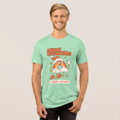 Groovy Rainbow Christmas - Sei hell und fröhlich Tri-Blend Shirt (Vorderseite voll)