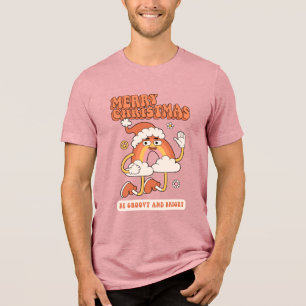 Groovy Rainbow Christmas - Sei hell und fröhlich Tri-Blend Shirt