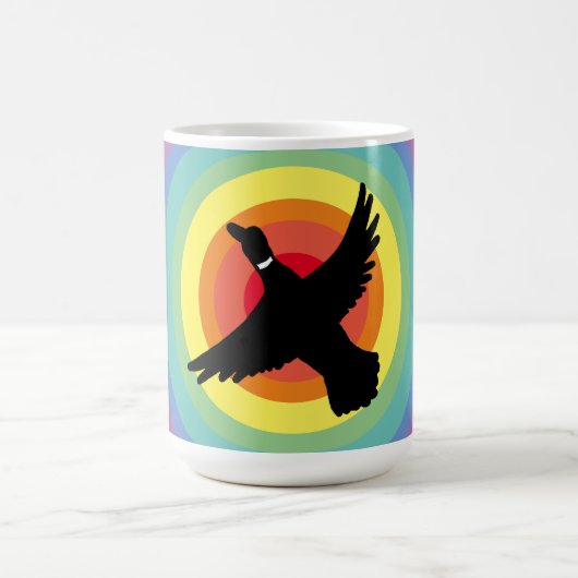 Groovy Rainbow Duck Kaffeetasse (Mittel)
