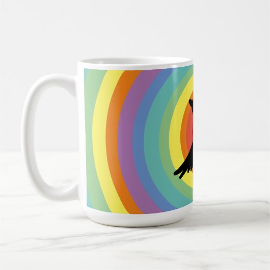 Groovy Rainbow Duck Kaffeetasse (Links)