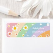 Groovy Rainbow Retro Daisy Birthday Party (Insitu)