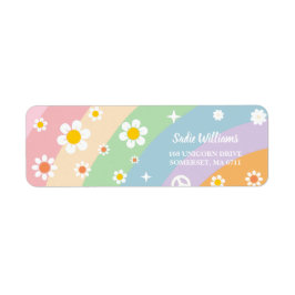 Groovy Rainbow Retro Daisy Birthday Party