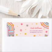 Groovy Rainbow Retro Daisy Birthday Party (Insitu)