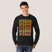 Groovy Rainbow Speechie Sprachpathologe T-Shirt (Vorne ganz)