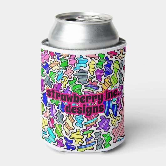 Groovy Rainbow Spritzer Design kann kühler Dosenkühler (Kanne Vorderseite)