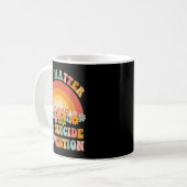 Groovy Rainbow You 988 Suicide Prevention A  Kaffeetasse (Vorderseite Links)