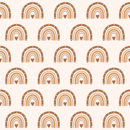 Groovy Rainbows Curtain Terracotta Copper Style Duschvorhang