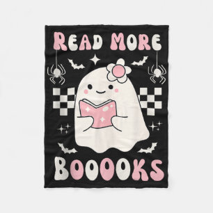 Groovy Read more Bücher Niedlich Ghost Boo Funny H Fleecedecke