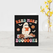 Groovy Read more Bücher Niedlich Ghost Boo Funny H Karte (Gelbe Blume)