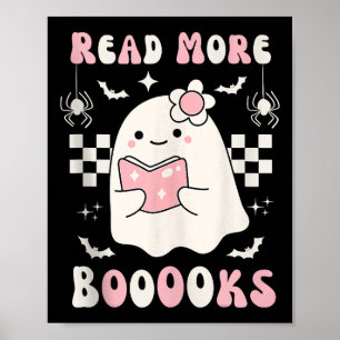 Groovy Read more Bücher Niedlich Ghost Boo Funny H Poster