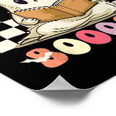 Groovy Read more Bücher Niedlich Ghost Boo Funny H Poster (Ecke)